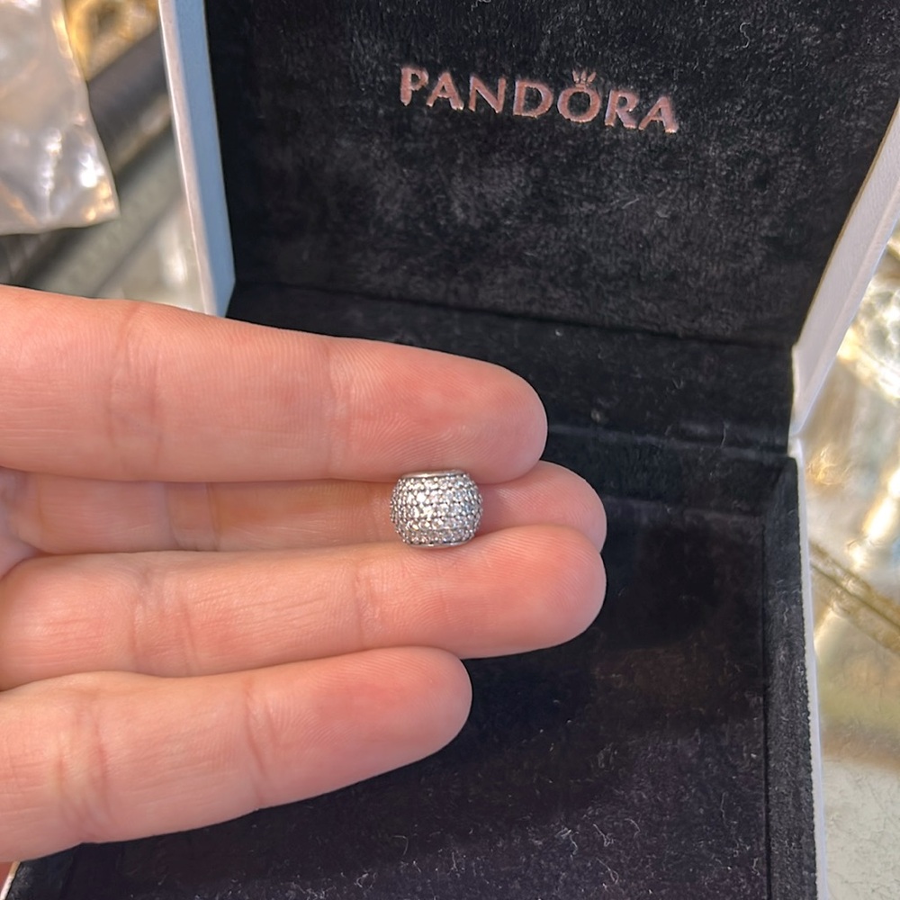 Authentic Pandora 925 ALE Sterling Silver Pave Lights Clear CZ #791051CZ